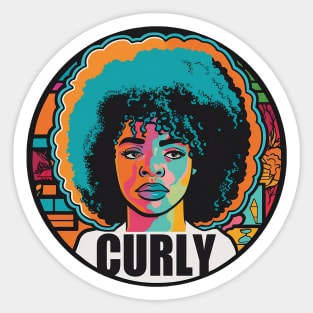 Curly Girl Sticker